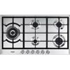 De'Longhi DE LONGHI NSL590DX PIANO COTTURA ACCIAIO INOX 90 CM 5 FUOCHI GRIGLIE GHISA