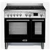 LOFRA PNMD96MFTE5I CUCINA VENEZIA 90CM DOPPIO FORNO PIANO INDUZIONE 5 ZONE NERO
