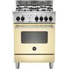 LA GERMANIA AMN664GCRT CUCINA 60CM 4FUOCHI FORNO A GAS VENTILATO CREMA CL.A+