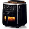 Ariete 4636 Friggitrice ad aria con funzione vapore+ Grill, 1700W , Nero - Rotex