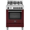 LA GERMANIA AMN664GVIV/24 CUCINA AMERICANA A GAS 60CM 4FUOCHI BORDEAUX A+