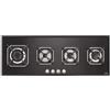 LOFRA PIANO COTTURA GAS VEGA HGN190 112CM VETRO NERO 4 FUOCHI IN LINEA