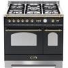 LOFRA DOLCEVITA RNMD96GVGTECI CUCINA 90CM NERA/OTTONE 41220008 DOPPIO FORNO