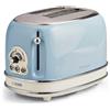 Ariete Tostapane Vintage 2 pinze acciaio tosta toast pane celeste 155 810w Rotex