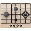 Glem Gas Piano Cottura 4 Fuochi Gas Glem Incasso L 60 cm colore Sabbia GT645SA
