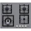 ELLECI PMSP60173WS PIANO COTTURA A GAS Metaltek TITANIO 60 CM 4 BRUCIATORI