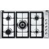 De'Longhi DE LONGHI PLI59GHD PIANO COTTURA ACCIAIO INOX 5 FUOCHI 90 CM GRIGLIE GHISA