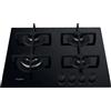 Whirlpool Piano Cottura WHIRLPOOL a Gas 4 Fuochi 60 cm Vetro Nero GOA 6423/NB1
