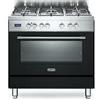De'Longhi DELONGHI PRO96MAED CUCINA 90X60 FORNO MULTIF. GHISA 5 FUOCHI PIZZA ANTRACITE