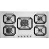 LOFRA PIANO COTTURA A GAS NETTUNO HLS9A0 90CM ACCIAIO INOX SATINATO 5 FUOCHI