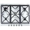 SMEG SRV576GH5 PIANO COTTURA INOX A GAS 70 CM 5 FUOCHI GRIGLIE IN GHISA