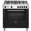 LA GERMANIA AMN855GNEV/24 CUCINA 80X50CM 5 FUOCHI FORNO A GAS NERO CL.A
