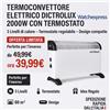 Dictrolux Termoconvettore Elettrico Stufa Elettrica 2000W DICTROLUX con Termostato