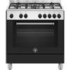 LA GERMANIA AMN855ENEV/24 CUCINA 80X50CM 5 FUOCHI FORNO ELETTRICO NERO CL.A