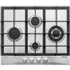 GLEM GT645HIX PIANO COTTURA INOX 60CM FUOCHI GRIGLIE IN GHISA