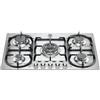 LA GERMANIA P7101D9X/19 PIANO COTTURA A GAS 75CM INOX 5 FUOCHI GRIGLIE IN GHISA