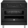 LA GERMANIA AMN964IENNE CUCINA 90CM 4 ZONE INDUZIONE FORNO ELETTRICO NERO A