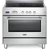 De Longhi Cucina a Induzione 4 Fuochi Forno Elettrico 90x60cm F Inox PRO96MXINED De Longhi