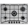 De'Longhi DE LONGHI YAF57ASV PIANO COTTURA A GAS 5 BRUCIATORI 70 CM ACCIAIO INOX