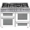 LOFRA PBP126SMFET+DMFT/2AEO CUCINA 120CM TRE FORNI 7 FUOCHI BIANCO PERLA CE.A
