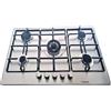 LAREL Piano cottura LAREL Incasso a Gas 5 fuochi 70 cm colore Inox/ghisa L858X