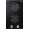 De'Longhi DE LONGHI NSL230NC PIANO COTTURA GAS INCASSO 30 CM 2 FUOCHI VETROCERAMICA NERO