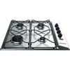 INDESIT PAA642IX/IWE PIANO COTTURA INOX 60 CM A GAS 4 BRUCIATORI