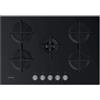 INDESIT ING 72T/BK1 PIANO COTTURA GAS 5 BRUCIATORI IN VETRO NERO 73 CM