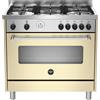 LA GERMANIA AMN965GCRT CUCINA 90CM 5 FUOCHI FORNO A GAS CREMA CL.A+