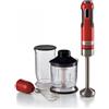 Ariete 602 Frullatore a immersione Moderna 1000W 10 velocità + turbo Rosso Rotex