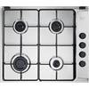 De Longhi Piano Cottura 4 Fuochi a Gas 60cm Incasso Inox Griglie Lucide De Longhi FLI46ASV