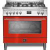 LOFRA CUCINA VENEZIA PRG96WMFT/AE0 ROSSO FUOCO 90CM FORNO ELETTRICO 5 FUOCHI