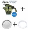 De'Longhi CARAFFA + GUARNIZIONE + DOCCETTA ALICIA DELONGHI 4 TAZZE EMK4 EMK42 - ORIG