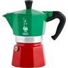 Bialetti Caffettiera Bialetti Moka Express Tricolore mezza tazza 3 6 tazze mokina - Rotex