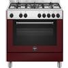 LA GERMANIA AMN855EVIV/24 CUCINA 80X50CM 5 FUOCHI FORNO ELETTRICO BORDEAUX CL.A