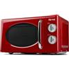 Girmi Forno a cottura microonde 20 lt FM21 Retrò Vintage Rosso grill timer Rotex