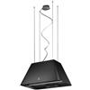 ELICA IKONA LIGHT BL/F/60 CAPPA ISOLA FILTRANTE NERO EFFETTO SOFT TOUCH