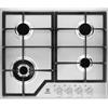 ELECTROLUX KGS6436SX PIANO COTTURA 4 FUOCHI A GAS 60 CM SLIM PROFILE INOX