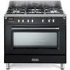 De'Longhi DELONGHI MEM965NXED CUCINA 5 FUOCHI GAS TR. CORONA FORNO MULTIFUN. CL.A NERO