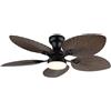 GLOBO LIGHTING Ventilatore da Soffitto con Luce Lampadario Ø 107 cm Legno 03672B GLOBO LIGHTING