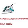 POLTI VAPORELLA QUICK COMFORT QC110 FERRO DA STIRO VAPORE 2.200W PIAST. ACCIAIO