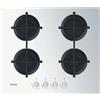 INDESIT ING61T/WH PIANO COTTURA 60 CM 4 BRUCIATORI GAS in VETRO BIANCO