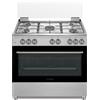 SCHAUB LORENZ Cucina SCHAUB LORENZ 5 Fuochi a Gas Tutto Forno elettrico 90x60cm Inox SS941MFEX