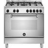 LA GERMANIA AMN855EXV/24 CUCINA AMERICANA 80CM INOX 5 FUOCHI FORNO ELETTRICO A