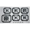 LOFRA NETTUNO HLS9S0 PIANO COTTURA 90CM ACCIAIO INOX SATINATO 6 FUOCHI
