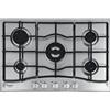 HOTPOINT PCN752TIXHAR PIANO COTTURA A GAS INOX 75CM 5 FUOCHI 1TRIPLA CORONA