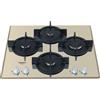 HOTPOINT HAGD 61S/CH PIANO COTTURA A GAS 60CM 4 FUOCHI VETRO 60 CM CHAMPAGNE