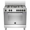 La Germania Cucina a Gas 5 Fuochi Forno Elettrico 80x50 Cl. A Inox AMN855EXV/24 LA GERMANIA