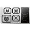 LOFRA HLS9G2I PIANO COTTURA 90 CM 4 FUOCHI + 2 ZONE A INDUZIONE ACCIAIO