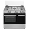 SCHAUB LORENZ Cucina SCHAUB LORENZ 5 Fuochi e Forno a gas portabombola 90x60cm Inox SS941GVEX